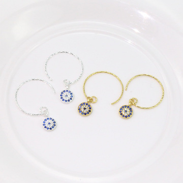 新款银耳环优雅复古小圆环韩国气质百搭圆形镂空耳钉耳饰一件代发