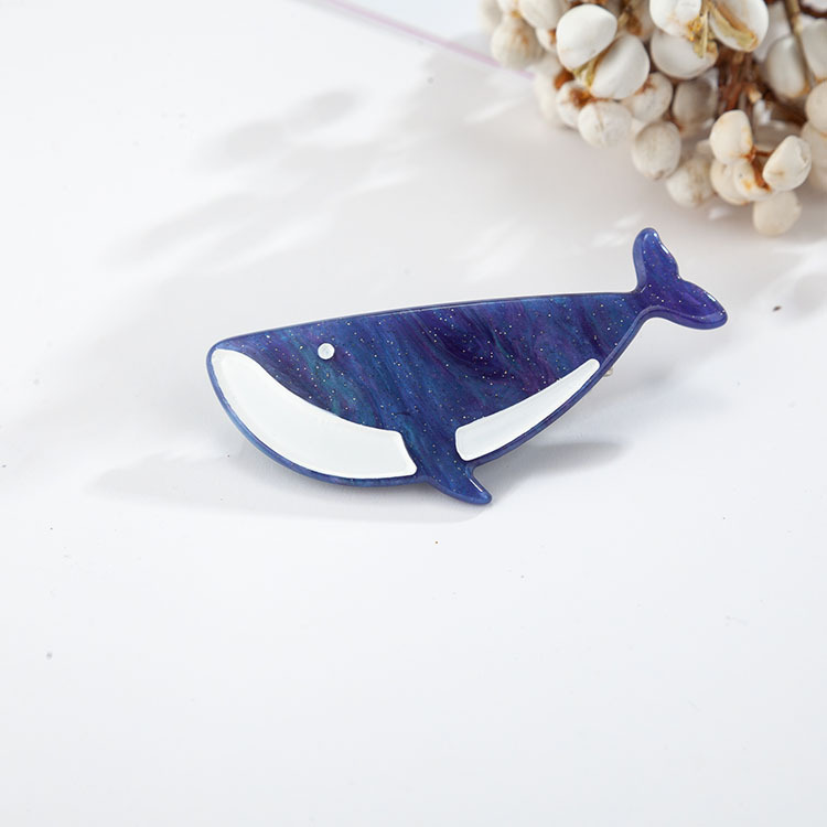 ins风小鱼公主发夹星空鸭嘴夹少女心发饰边夹批发