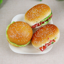 仿真汉堡 面包三明治 模型 玩具 假食品摆件家居橱柜装饰摄影道具
