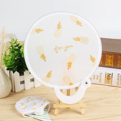 厂家专业生产折叠尼龙扇可折叠圆扇子彩色广告飞盘扇子可定制logo