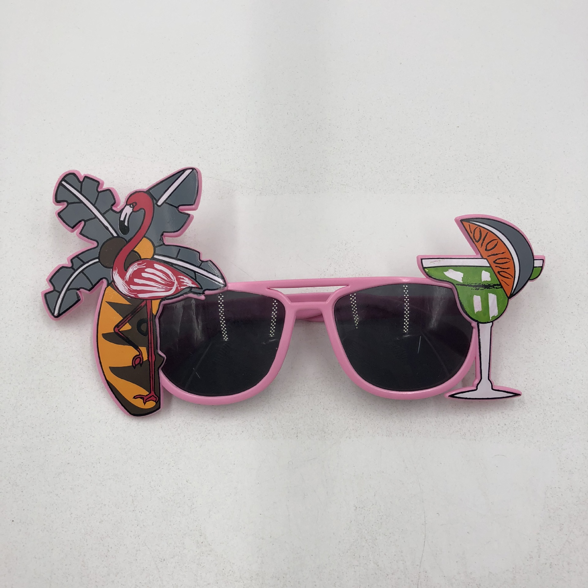 夏日风情夏威夷眼镜沙滩派对柠檬椰子树眼镜火烈鸟派对眼镜