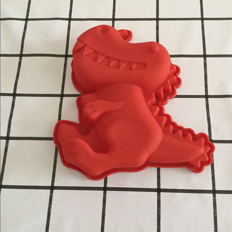 爆款恐龙硅胶模具硅胶蛋糕模巧克力烘焙家用个性造型模具批发