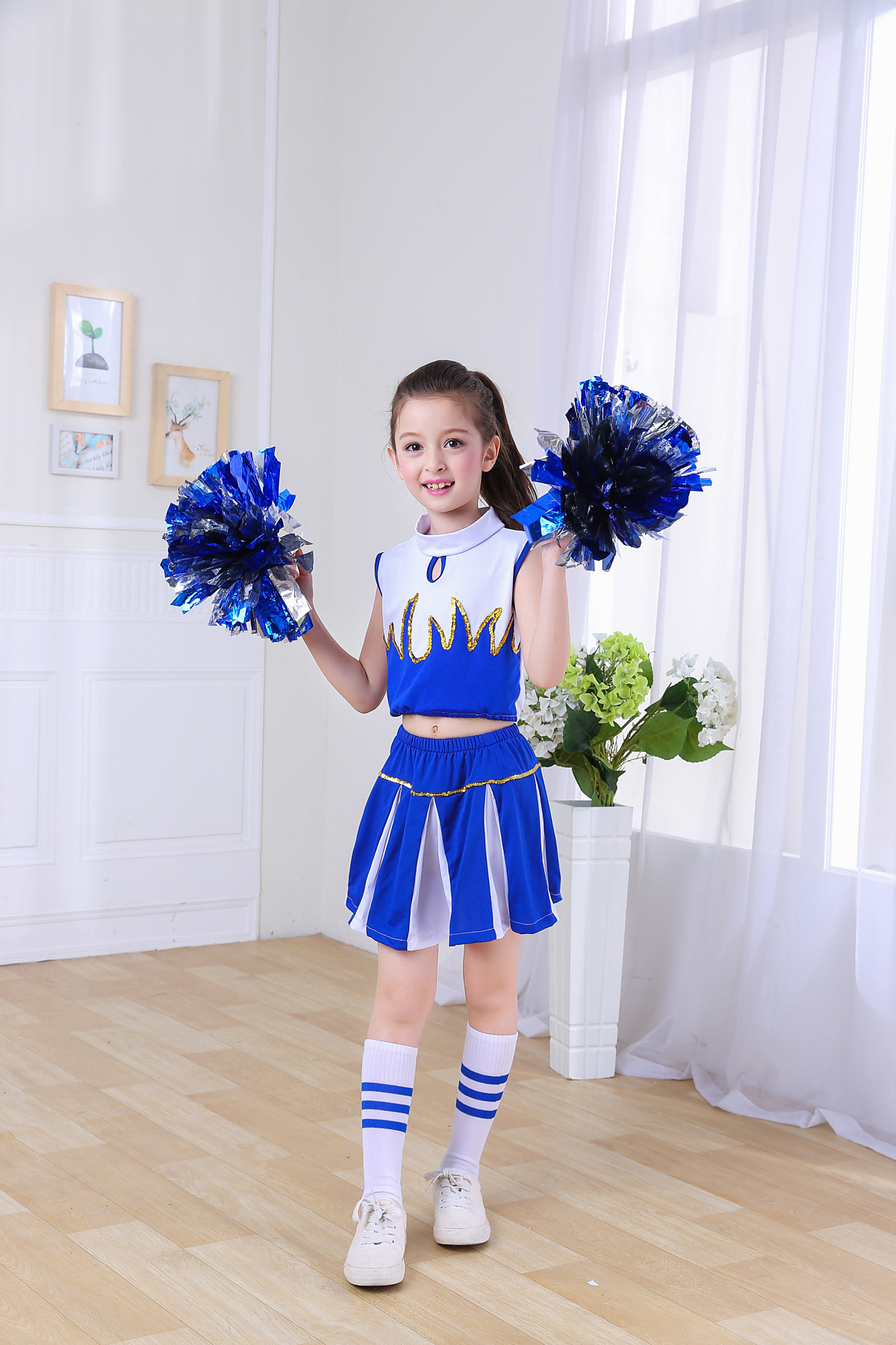 儿童啦啦操服装演出服六一拉拉队舞蹈表演服比赛男女孩啦啦队服装