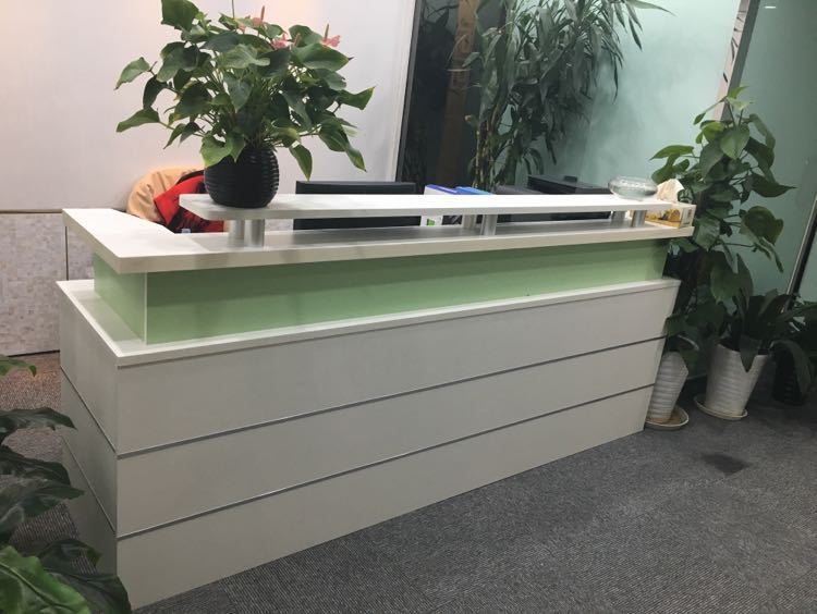 厂家定做接待台办公家具前台桌收银台公司吧台迎宾台简约现代柜台