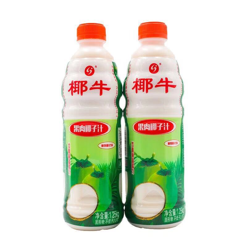 椰牛果肉椰汁子12.5lx6大瓶箱 椰子汁饮料 椰奶饮品 椰牛正品包邮