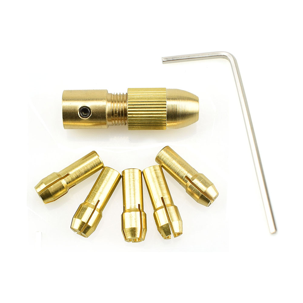 微型电钻自紧钻夹头 小电钻钻头夹 手电钻小电磨木工黄铜钻夹夹头