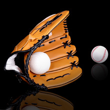 加厚环保PVC棒球手套10.5寸儿童棕色专业投捕手内外野厂家定制