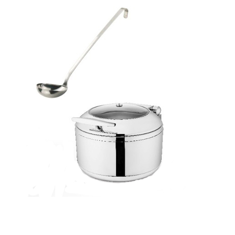 sunnex新力士新款高档圆形奥斯系列单汤桶自助餐炉布菲炉w38120