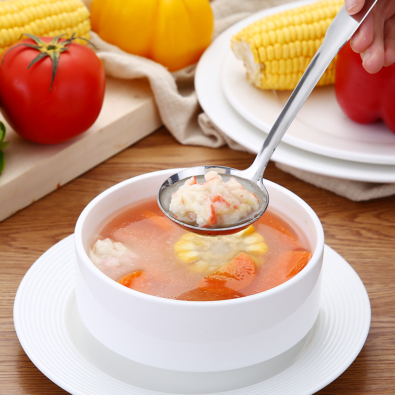 跨境多规格小号汤壳不锈钢火锅汤勺子厨房小工具5.5cm小汤勺
