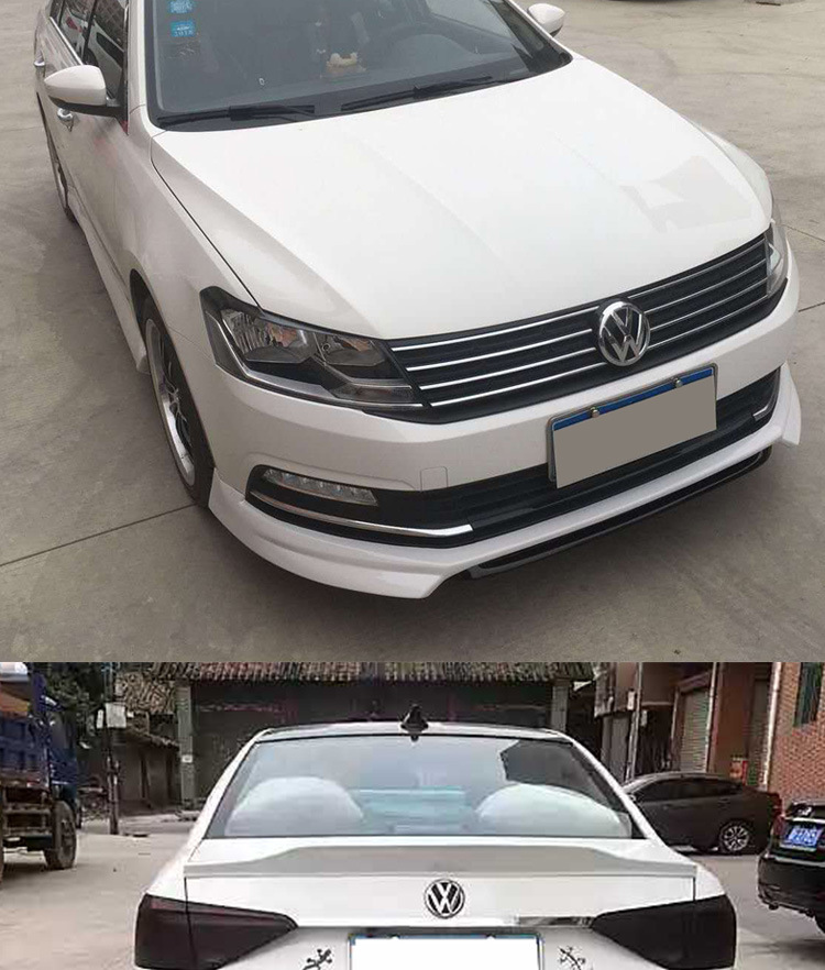 适用于2015-2017款大众朗逸汽车改装大小包围 防刮前唇 后唇 侧裙
