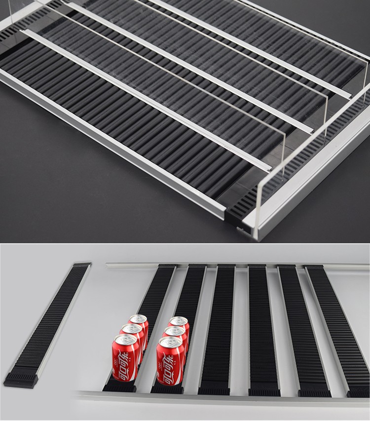 奥瑞奥冰柜自重滑道定制 冷柜重力滑轮条层架便利店展示柜推进器