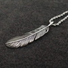 Retro Titanium Necklace Punk Feather Pendant Pendant Dongguan Stainless steel Jewelry Pendant Manufactor wholesale Retro Titanium Necklace Punk Feather Pendant Pendant Dongguan Stainless steel Jewelry Pendant Manufactor wholesale