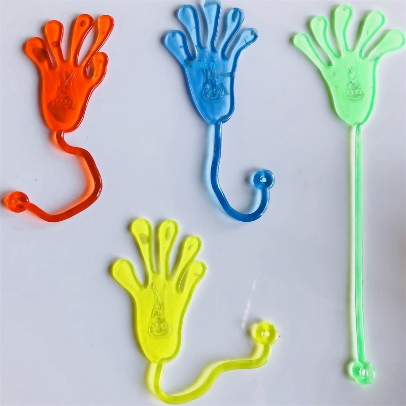 80 Nostalgic Toy Elastic Retractable Sticky Palm Large Wall Climbing Palm Whole Toy Small Hand Toy