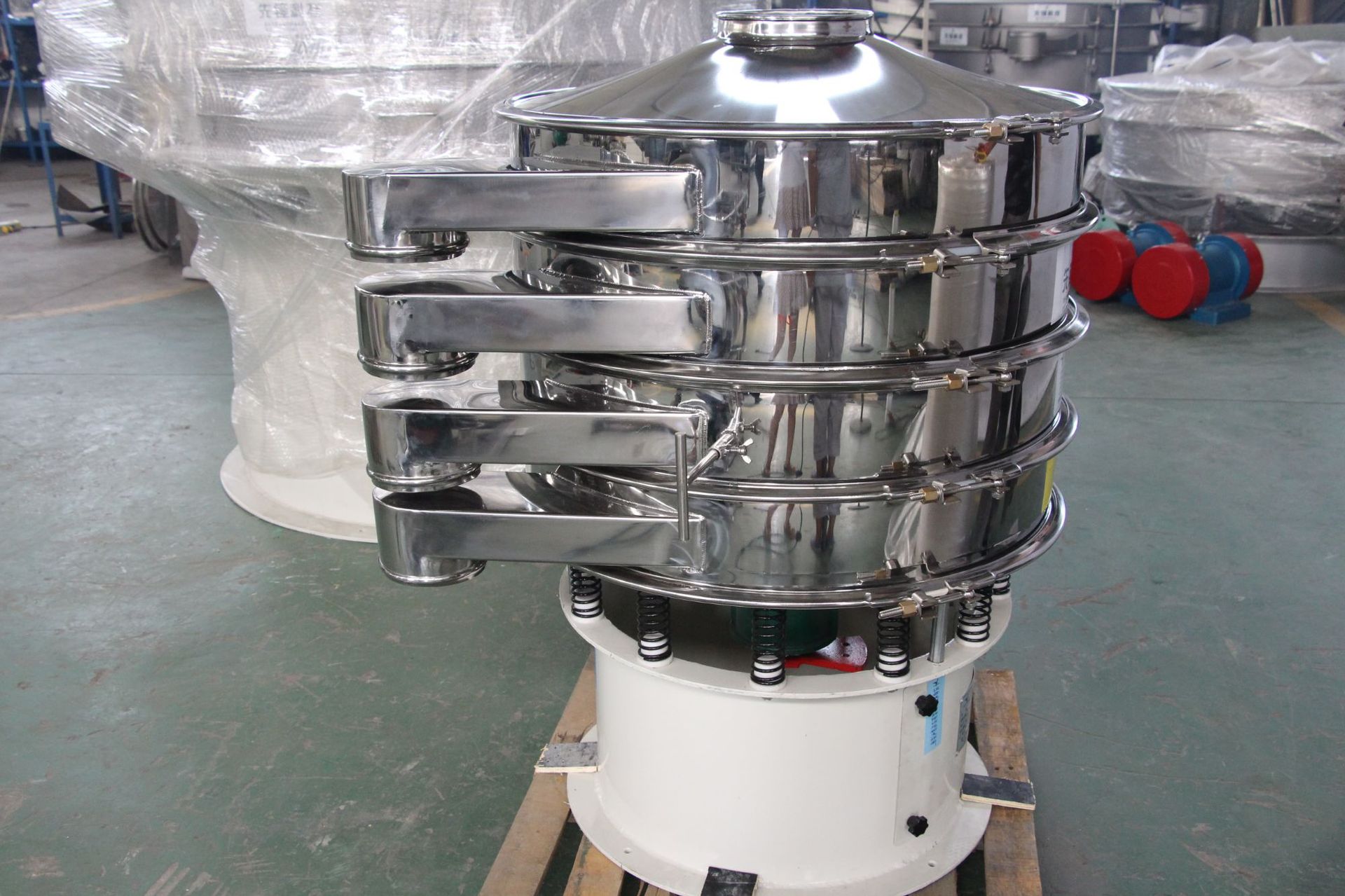 先锋厂家直销三次元旋振筛精细筛分机 圆形振动筛不锈钢筛选机