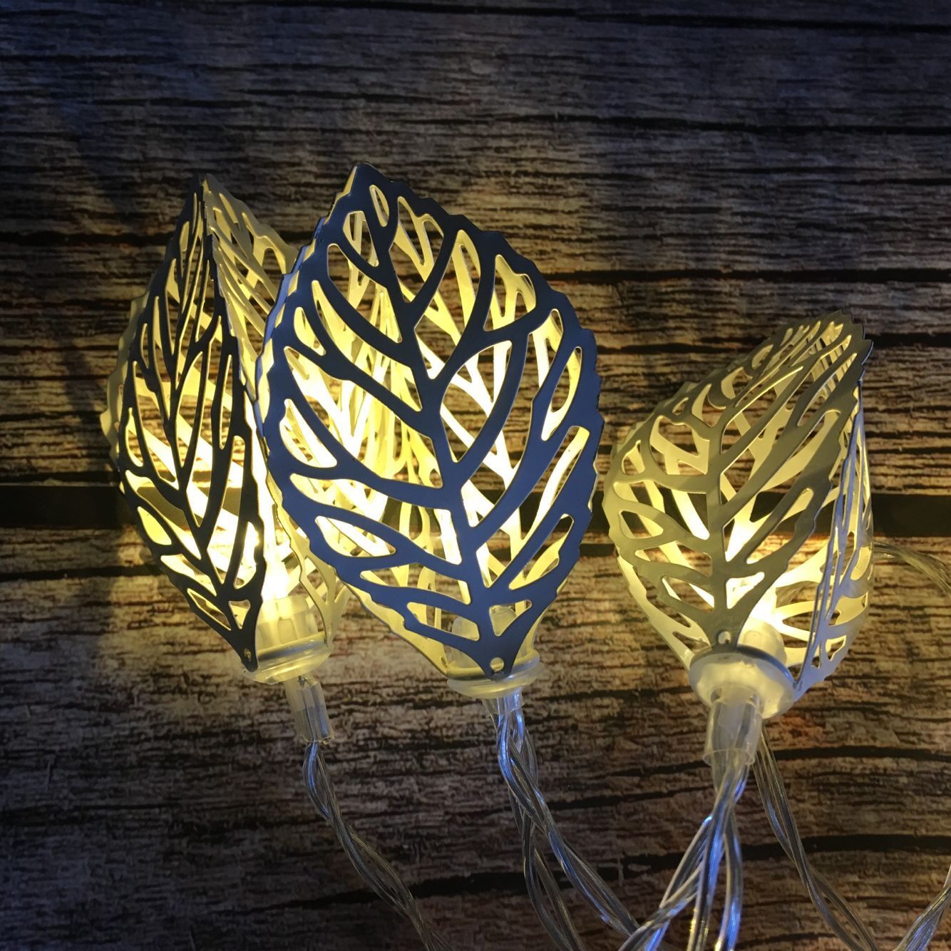 5m10led多功能装饰金属树叶灯串