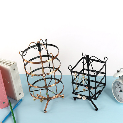 创意耳环架饰品展示架首饰盒旋转架子挂耳钉耳饰耳坠项链家用收纳