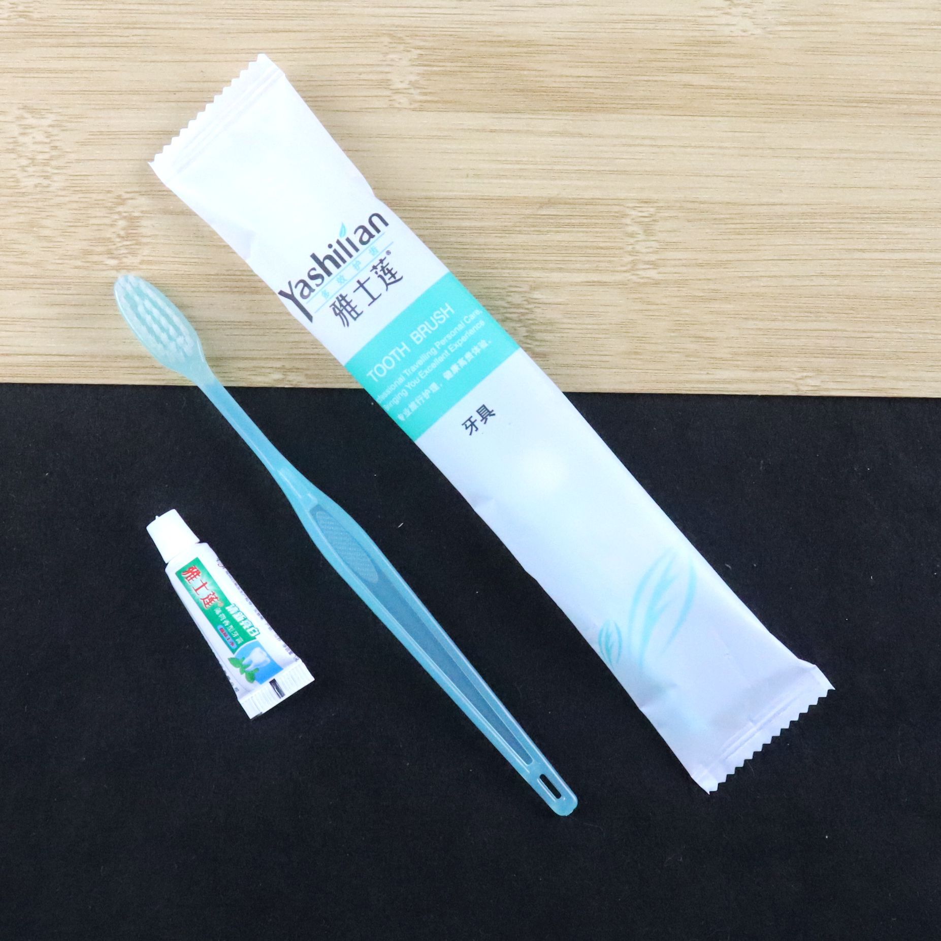 快捷酒店一次性洗漱用品雅士莲六件套 一次性牙刷牙膏套装批发