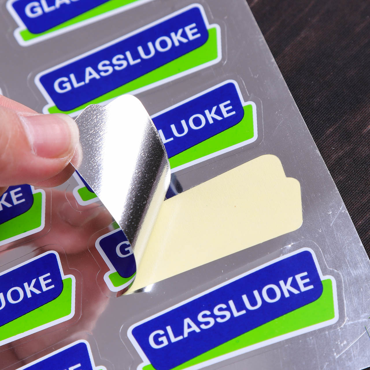 印刷定制拉丝银pvc不干胶 亚银不干胶 亮银贴纸 涤纶标签贴纸