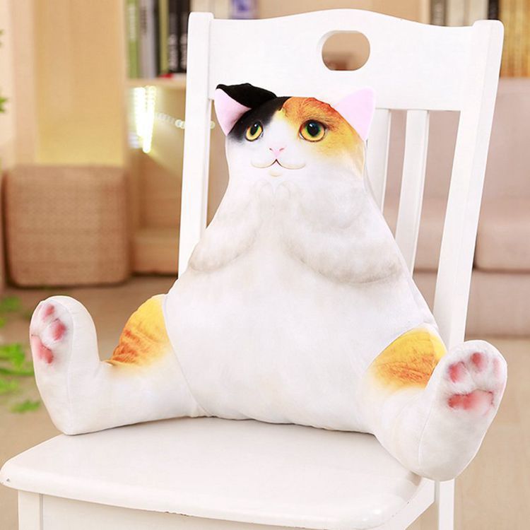 热卖批发 蠢萌猫狗腰靠 毛绒玩具公仔玩偶可加工定制logo招代理