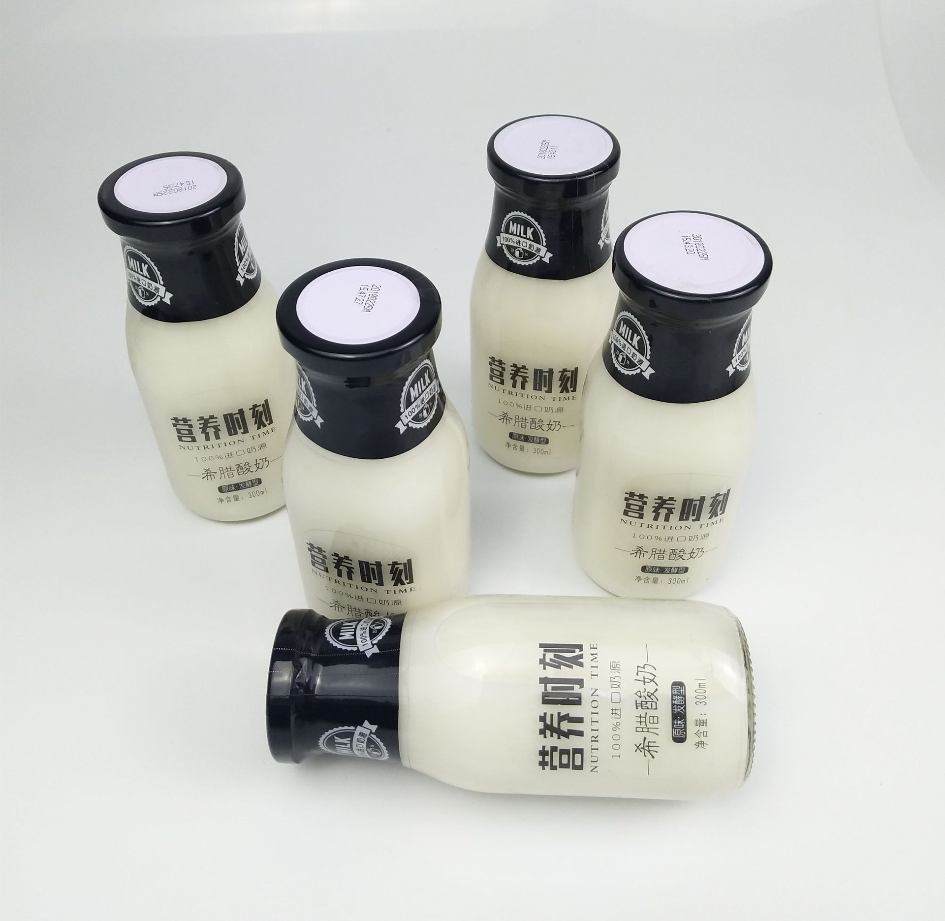 营养时刻 原味发酵型 玻璃瓶酸奶300ml 15瓶 营养酸.