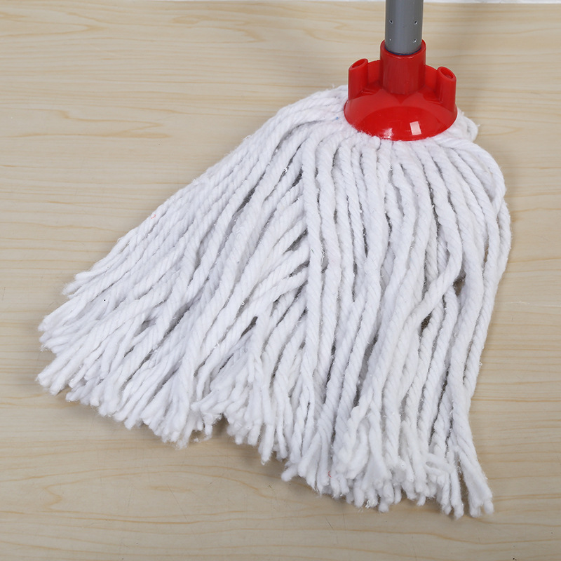 沁灵批发家具清洁用品拖把 棉纱白色拖把除尘除污清洁用品批发