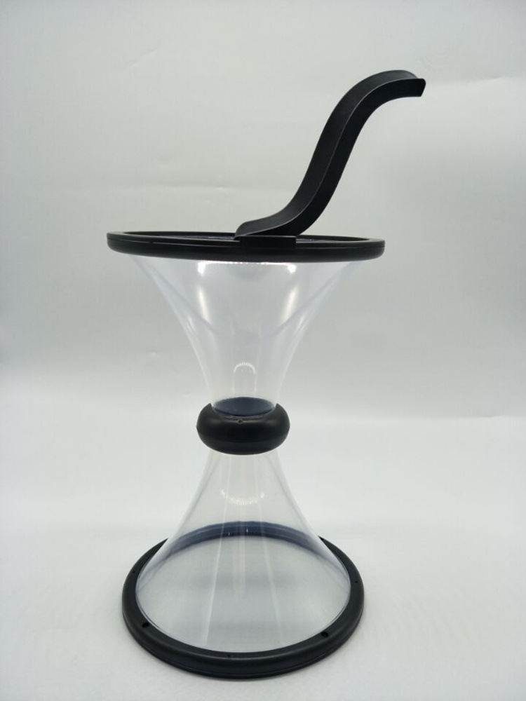 重力旋转旋风存钱罐 解压漩涡漏斗透明转圈硬币储钱桶vortex bank