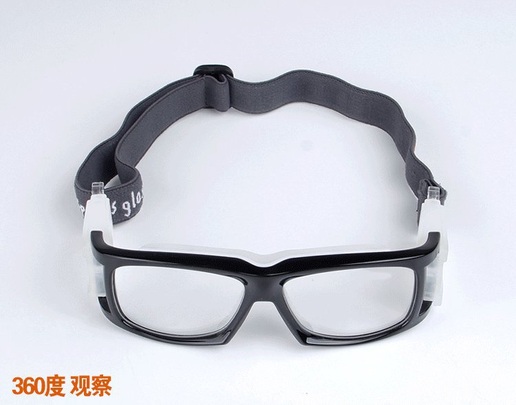 户外运动蓝球镜 足球镜 连体硅胶鼻托防冲击护目眼镜