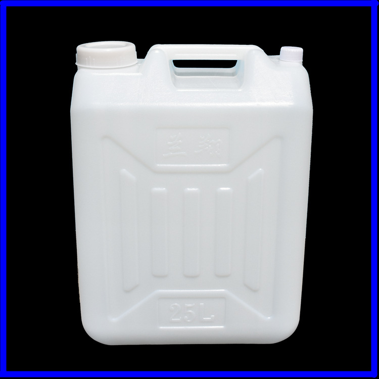 25升白色塑料桶|食品级25l塑料水桶25升扁方形塑料水桶