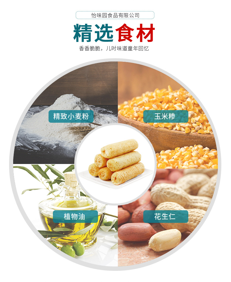 怡味园米果800g整包休闲健康零食办公室小吃芝士味能量棒糙米卷