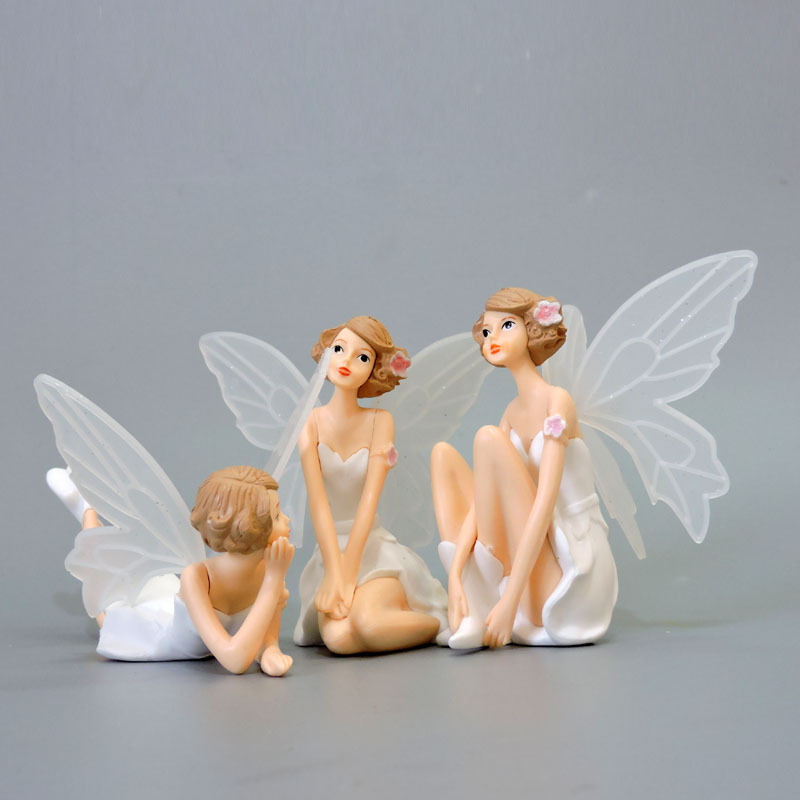 卡通可爱 小天使花仙子 天使女孩 手办公仔模型摆件 蛋糕摆件公仔