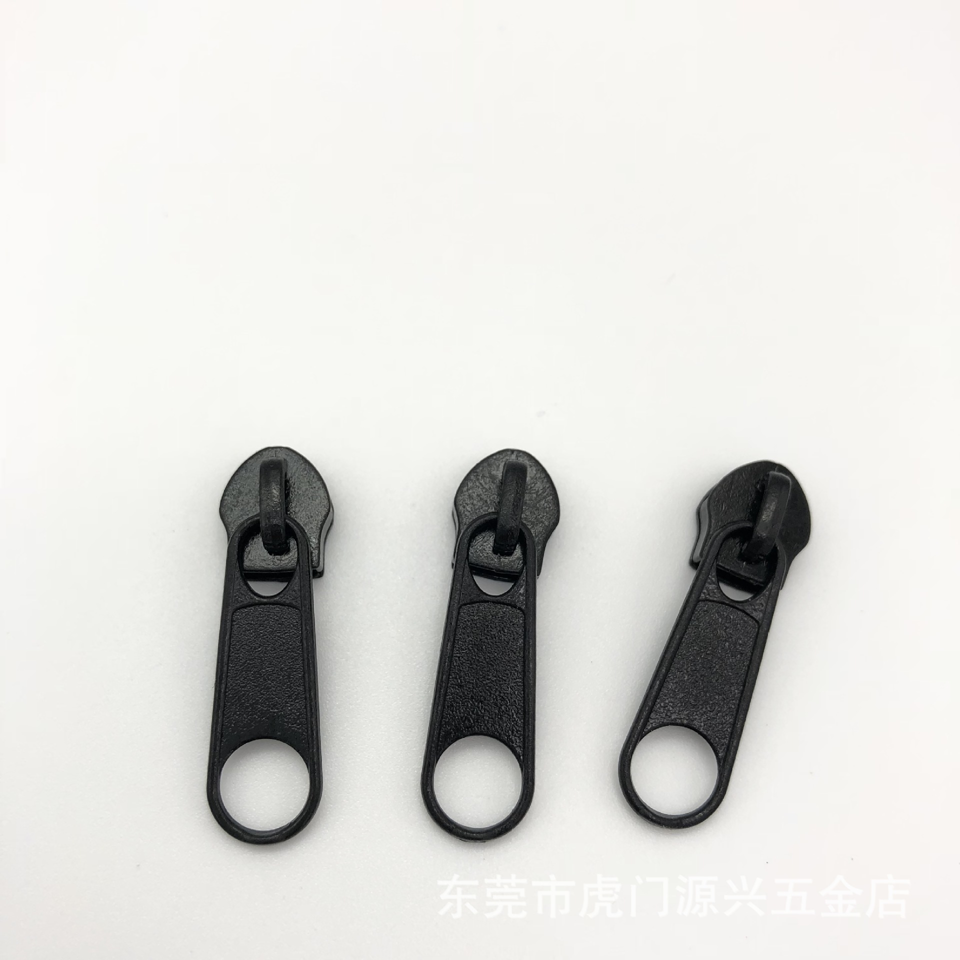 拉头 锌合金5号拉头 烤漆黑色彩色尼龙拉链无锁长牌拉链头