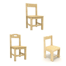 实木椅子 木制学生课桌椅子 原木大中小班椅子 幼教椅子 木椅子