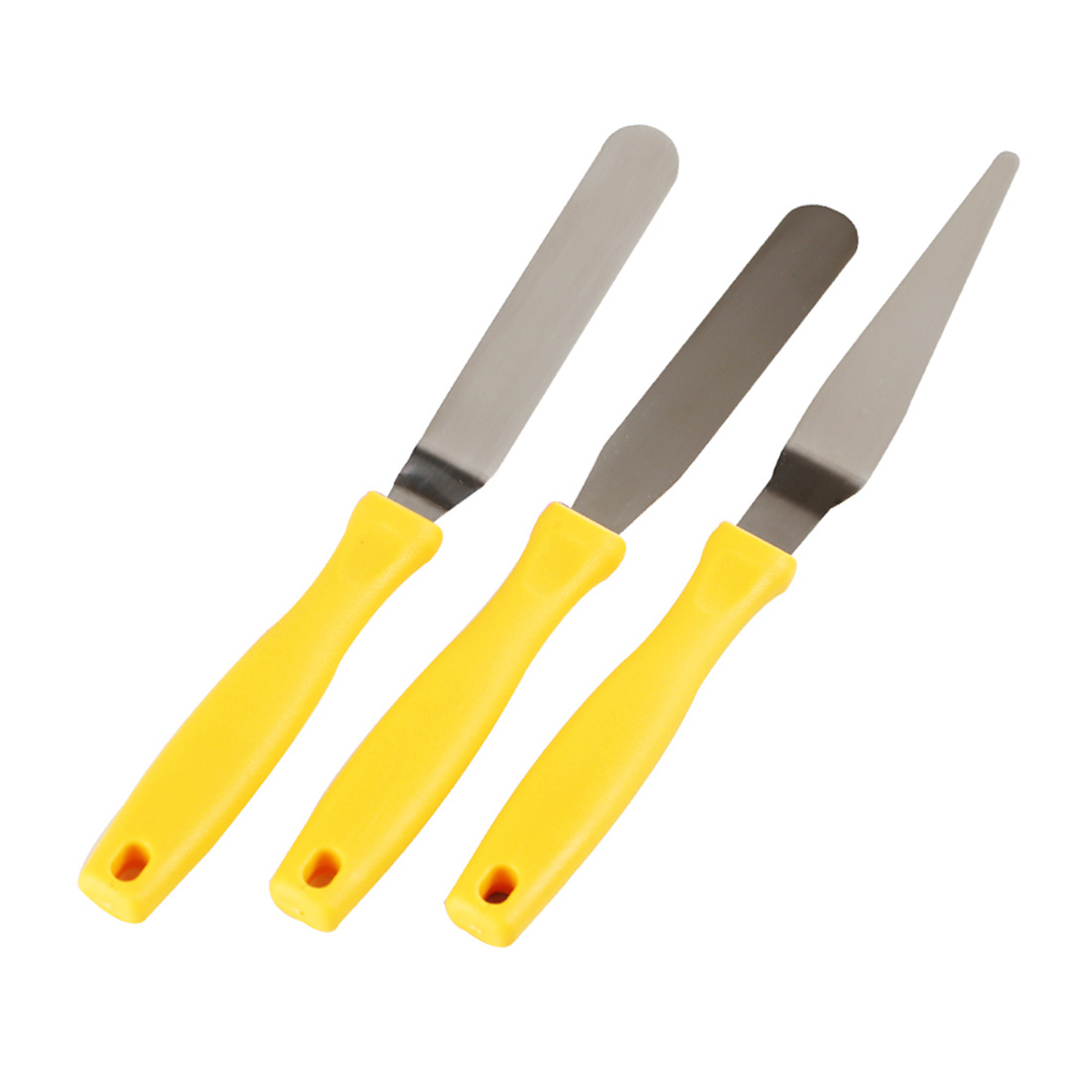 厂家直销 巧克力刮刀 奶油小刮刀 蛋糕裱花抹平工具 调色刀 3件套