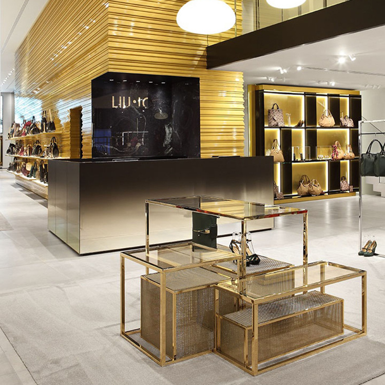 厂家定制女包包货架展示架层板大理石展示台包包品牌店包包展示架