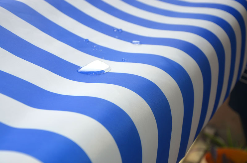 现货450d清新条纹牛津布 防水抗uv防晒户外伸缩雨棚遮阳蓬布料