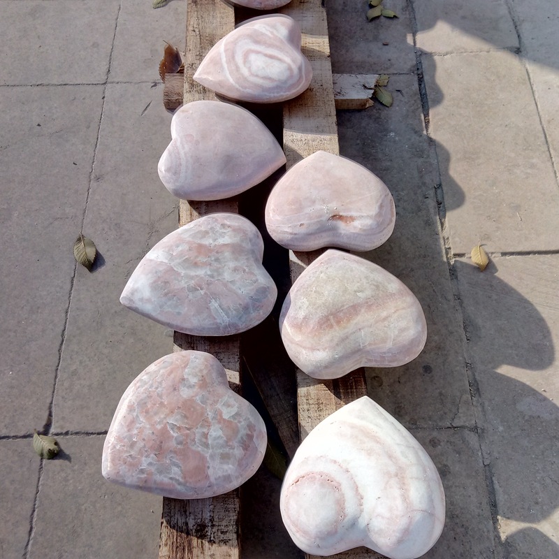 石雕厂家爱心石心形石制品心形石头雕刻装饰摆件支持定制