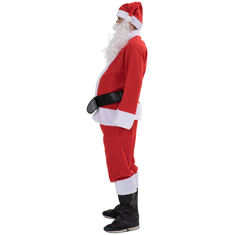 Factory in Stock Supply Santa Claus Suit Seven-Piece Festival Atmosphere Stage Drama Performance Costume