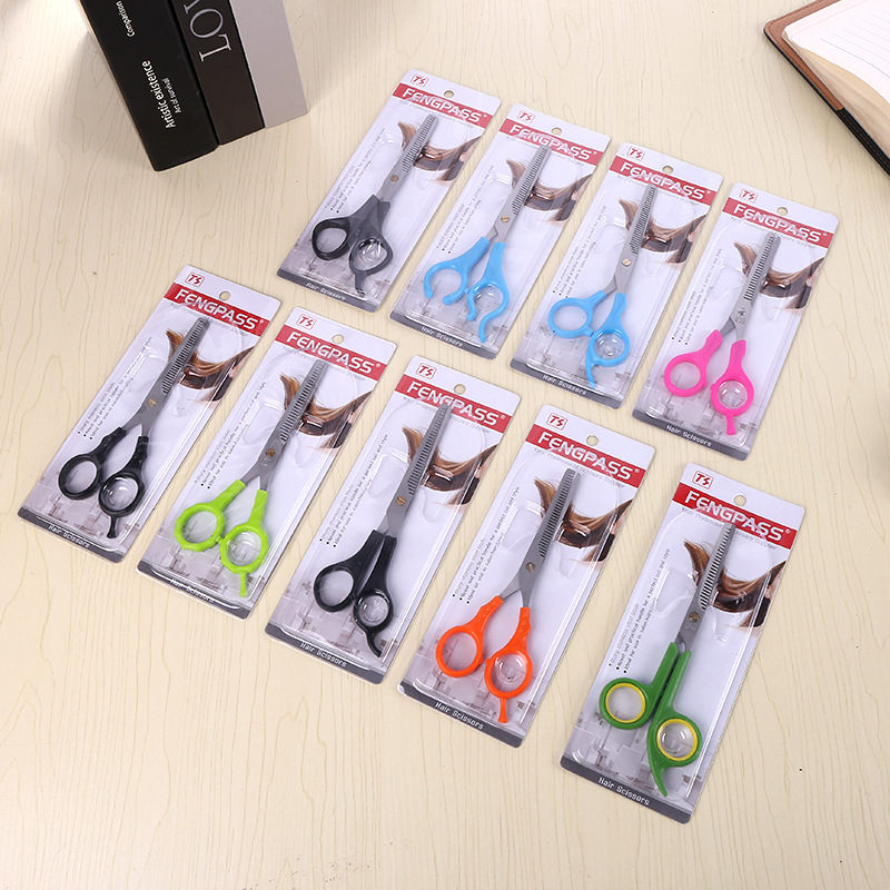 Hairdressing Scissors Thinning Shear Bangs Cut Broken Hair Thinning Scissors Hairdressing Straight Snips Adult and Children Trimming Hair Tools Wholesale