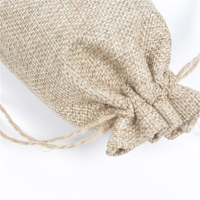 7*9 小号抽绳麻袋 复古束口化妆品首饰品包装麻布袋子现货批发