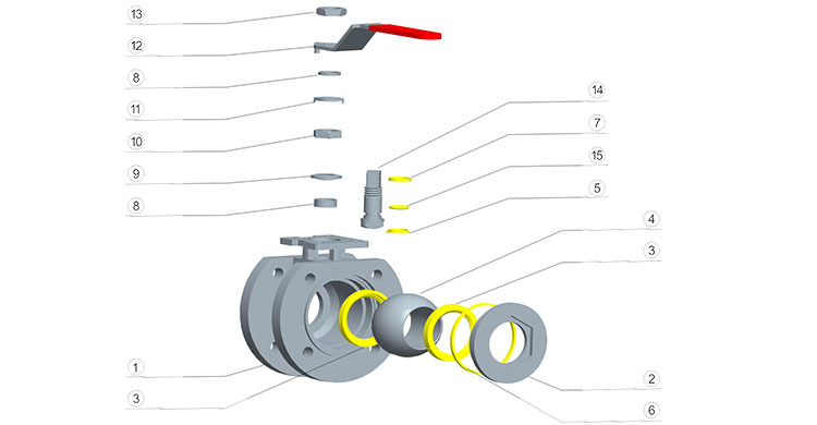 爱特阀门 w216系列一片式薄型浮动球阀 低平台