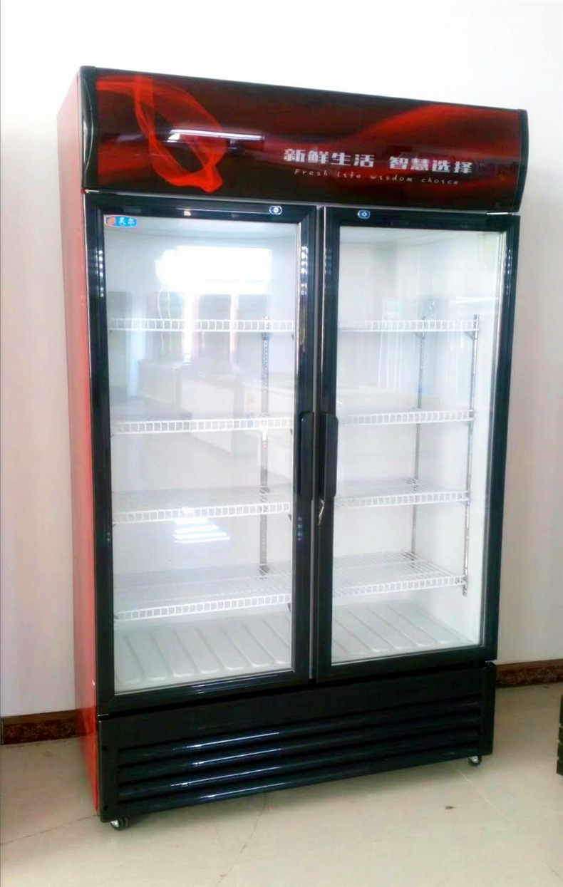 鑫瑞乐商用饮料柜冷藏柜单门双门啤酒柜立式超市水果保鲜冷藏展示柜
