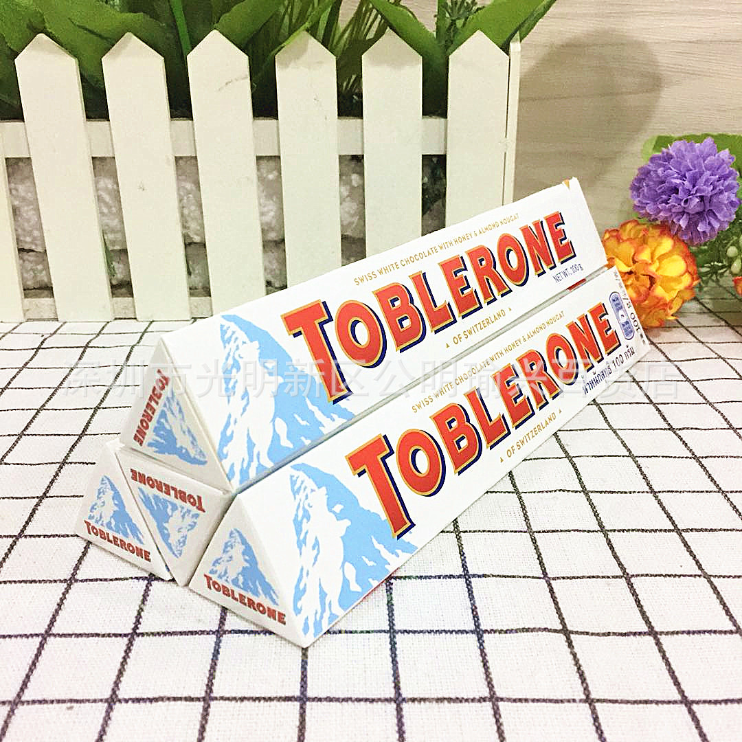 瑞士进口 三角toblerone白巧克力100g*20条/盒 批发