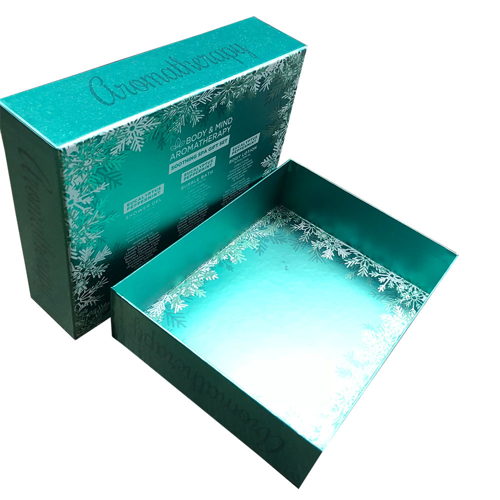 特种纸银卡纸天地盖面膜护肤品香水套装双面印刷包装纸盒子定制做