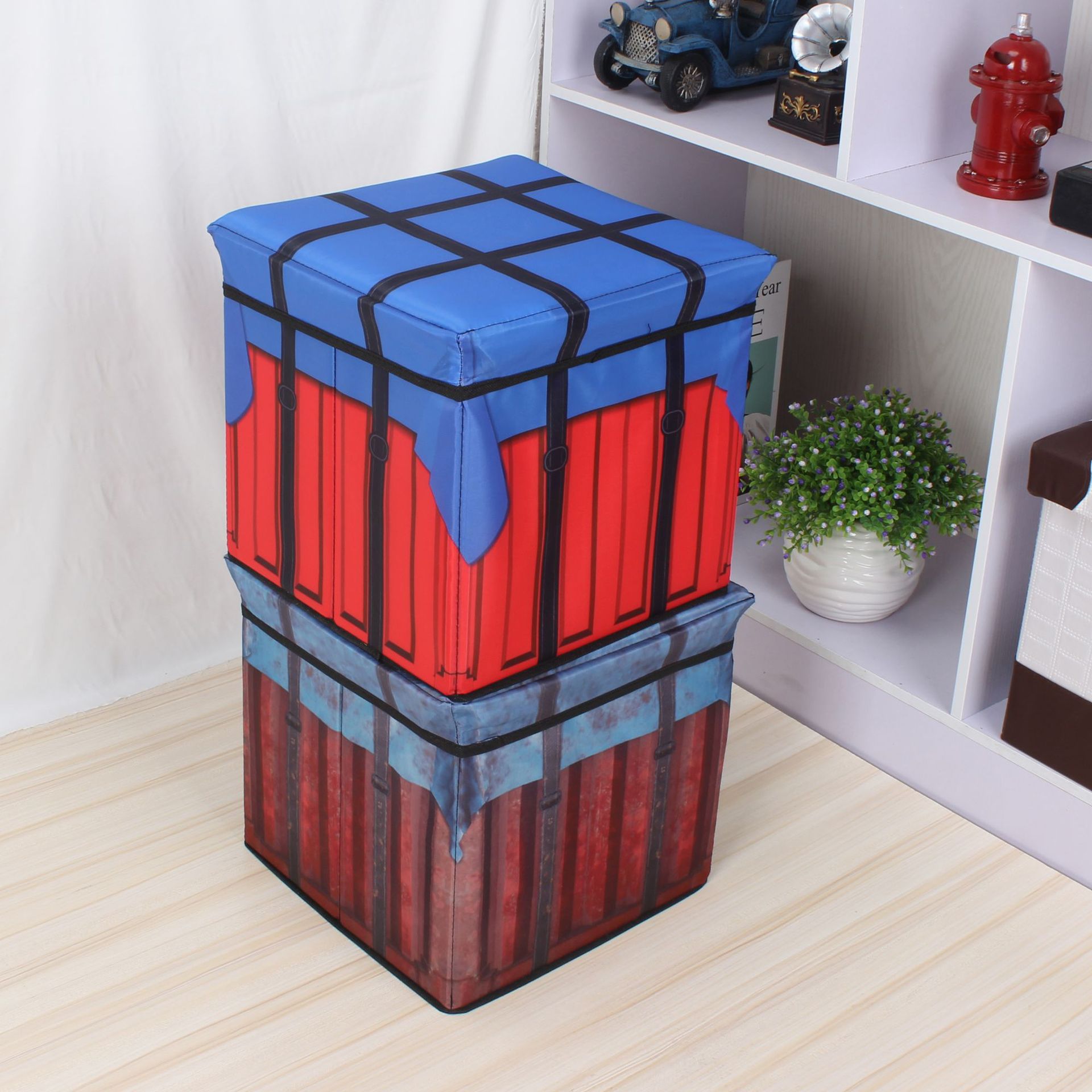 源头工厂直销绝地求生大逃杀空投箱 折叠吃鸡游戏可坐人储物凳子