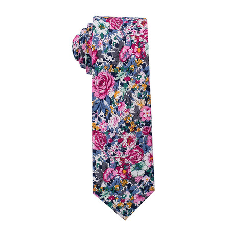 现货男士纯棉圆锥石头花领带碎花 韩版休闲时尚男士印花领带