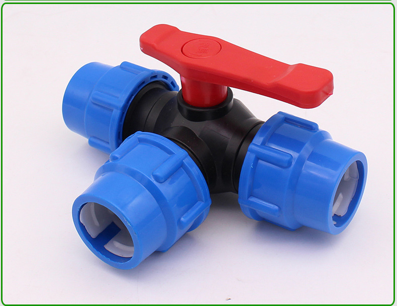 速接三通阀门 塑料三通球阀 快接阀 t型三通球阀 阀门