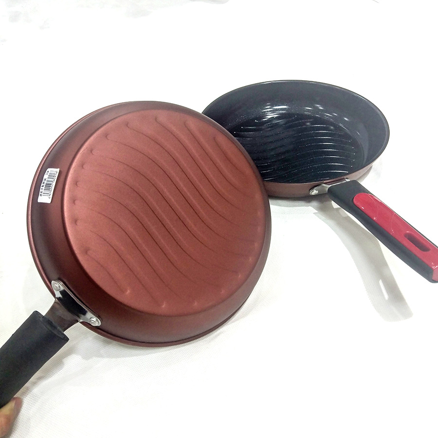 香鼎平底锅陶瓷底无油烟家用炒锅煎锅煎牛排烙饼油炸锅不粘锅