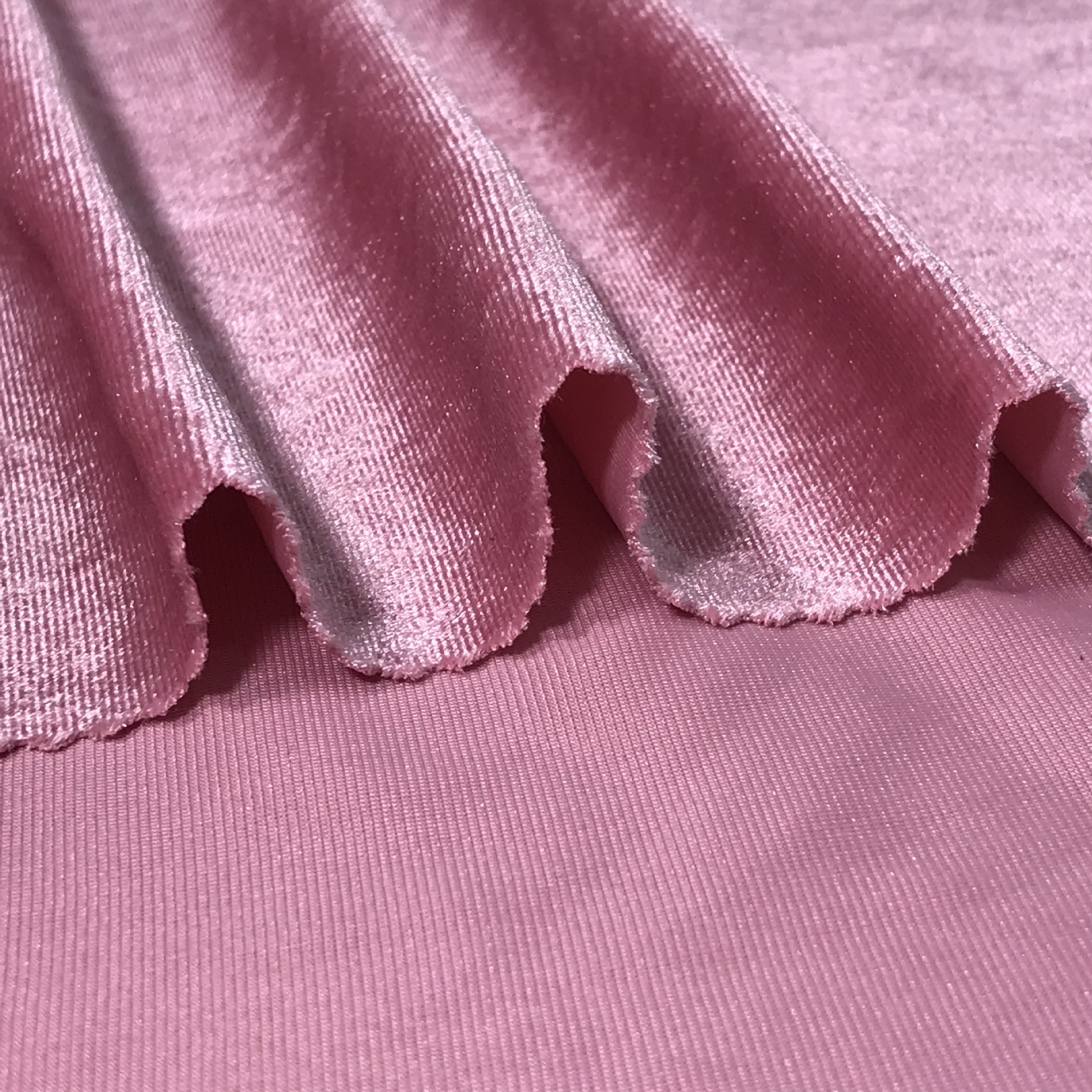 韩国绒 250克丝绒布料 秋冬植绒卫衣布 50d家纺针织面料