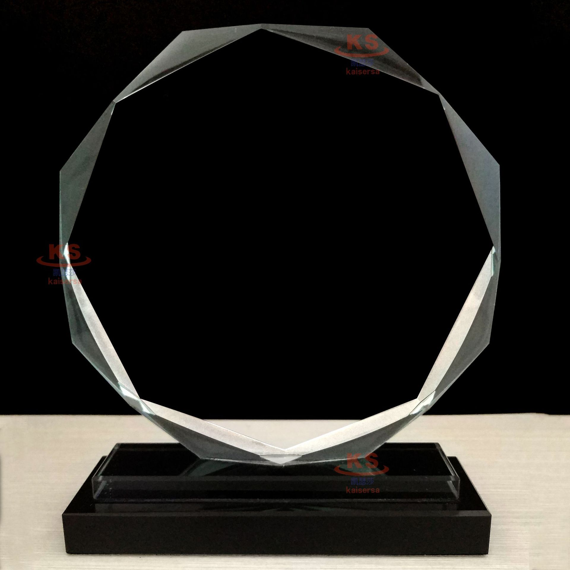 源头工厂批发八角水晶奖牌奖杯毕业照片同学聚会退伍留念八角奖牌