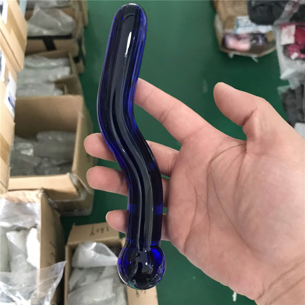 zcz情趣水晶玻璃棒自慰棒后庭塞282